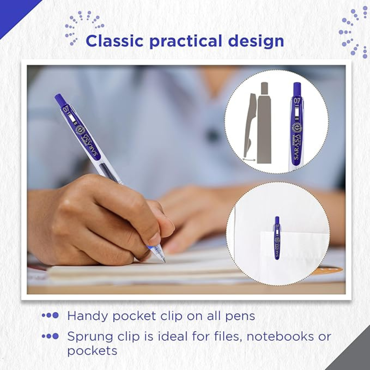 Zebra sarasa Clip 0.7mm Gel Pen