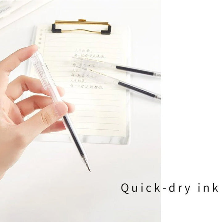 Baoke 0.5mm Black Ink Gel Pen Pack of 5 (PC 3628) - SCOOBOO - PC3628 - Gel Pens
