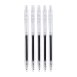 Baoke 0.5mm Black Ink Gel Pen Pack of 5 (PC 3628) - SCOOBOO - PC3628 - Gel Pens