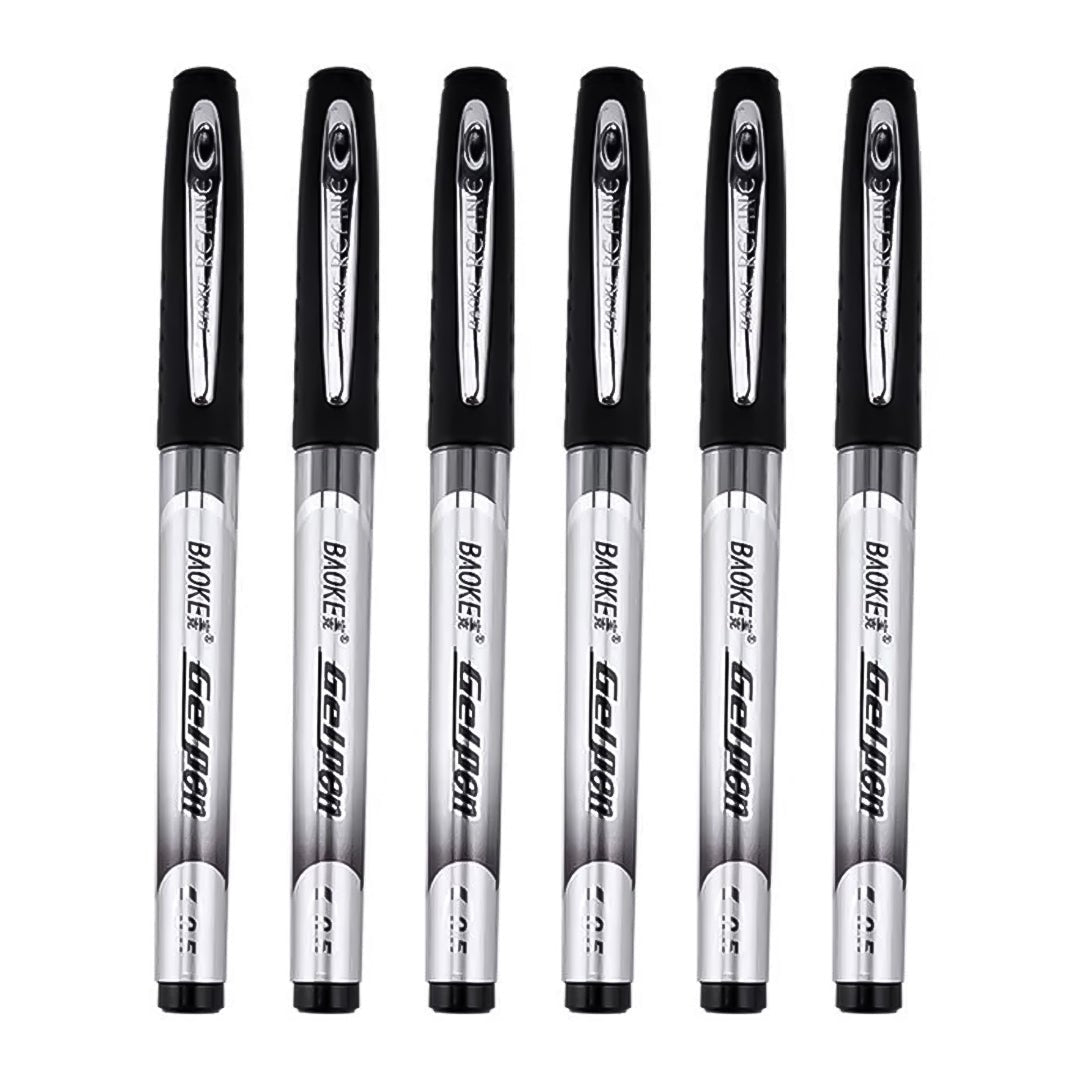 Baoke 0.5mm Ink Gel Pen Pack of 6 (PC 978) - SCOOBOO - PC978 - Gel Pens