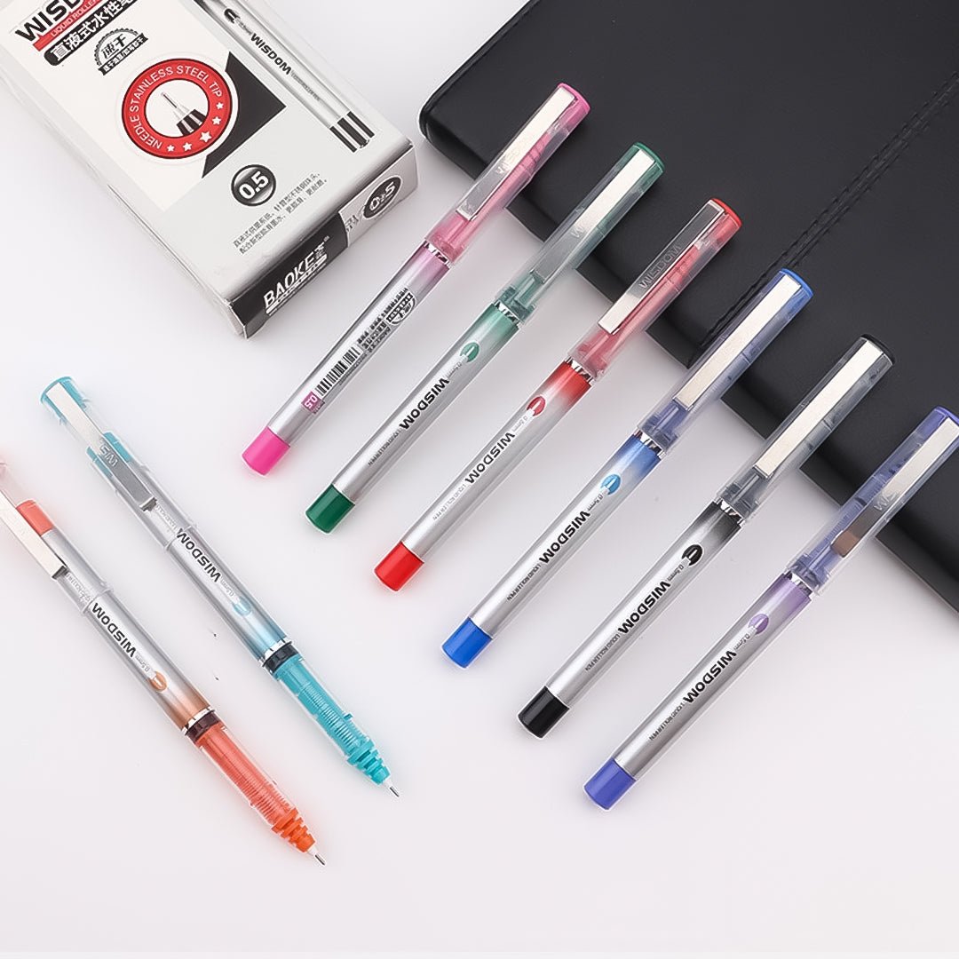 Baoke 0.5mm Ink Rollerball Pen-BK118 (Pack of 2) - SCOOBOO - BK118 - Gel Pens