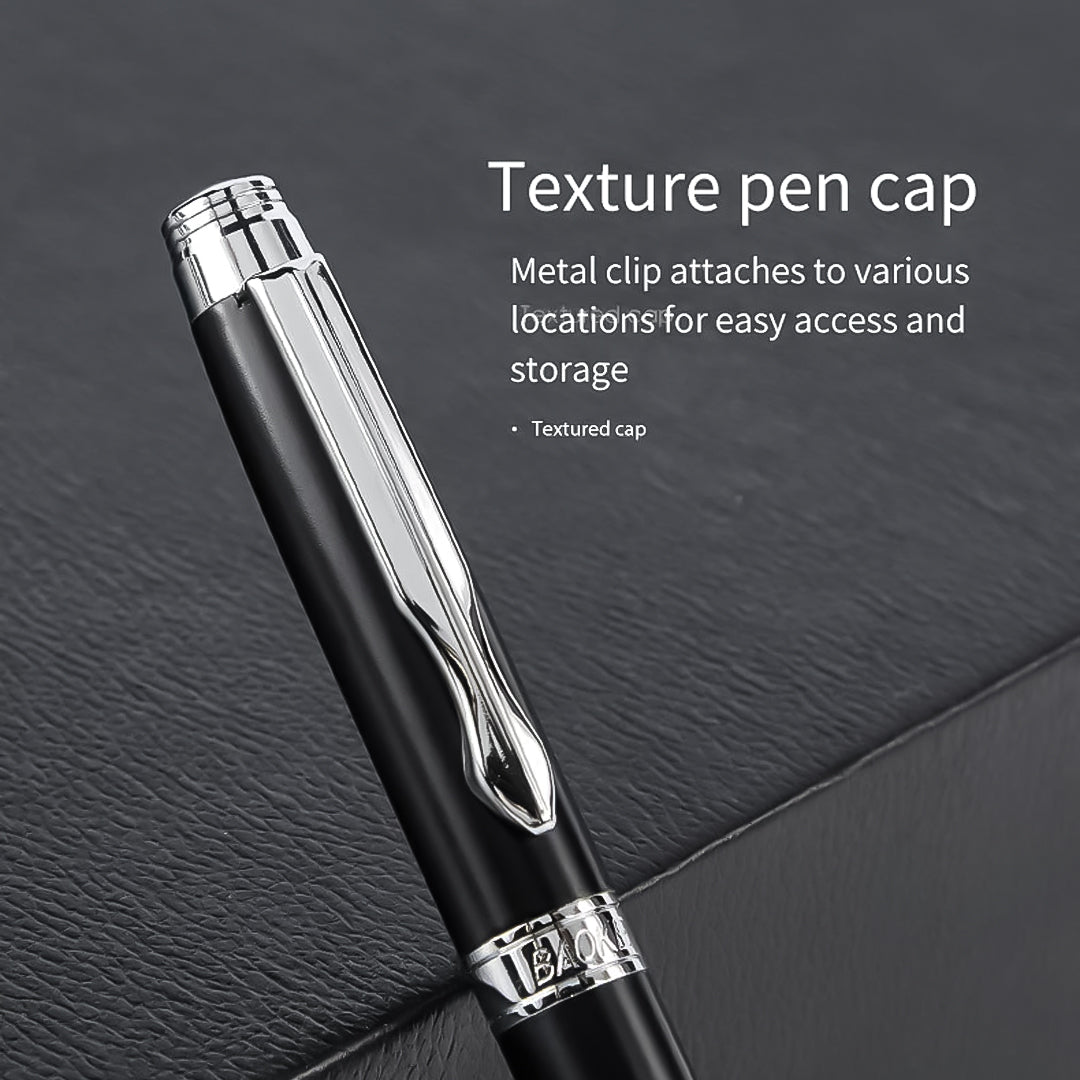 Baoke 0.7mm Black Ink Metal Shenbao Signature Fountain Pen - SCOOBOO - PC 114 - Fountain Pen