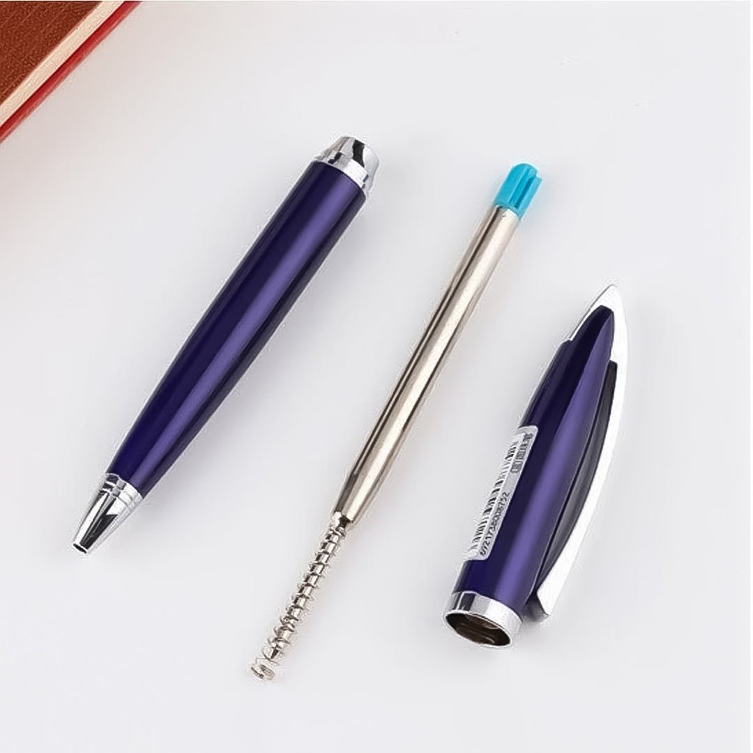 Baoke Combo Blue Body Black Ink Fountain Pen(0.5mm) and Roller Pen(0.7mm) - SCOOBOO - 1PM160+1PM161 - Fountain Pen
