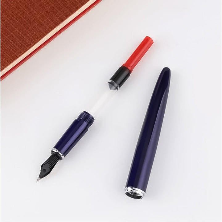 Baoke Combo Blue Body Black Ink Fountain Pen(0.5mm) and Roller Pen(0.7mm) - SCOOBOO - 1PM160+1PM161 - Fountain Pen