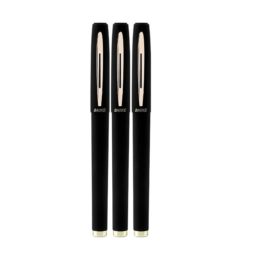 Baoke Gel Ink Pens 0.5 mm-Pack Of 3 - SCOOBOO - PC1828 - Black - Gel Pens