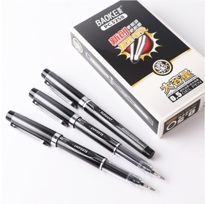 Baoke Neutral Black Gel Pen(Pack of 6) - SCOOBOO - PC3258 - Gel Pens