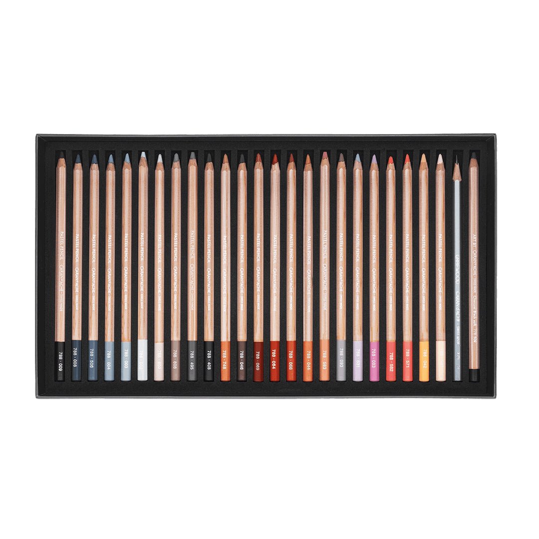 Caran d'ache Artist Pastel Pencil Assortment 76 Shades - SCOOBOO - 788.376 - Pastel Colors