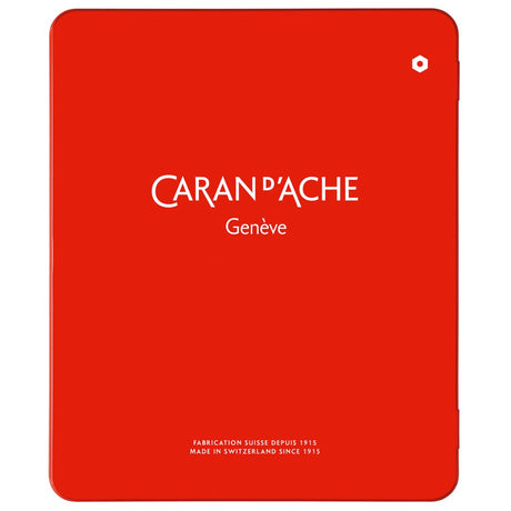 Caran D'ache Fibralo Metal Box 15 Colours Tipped - SCOOBOO - 185.315 - Brush Pens