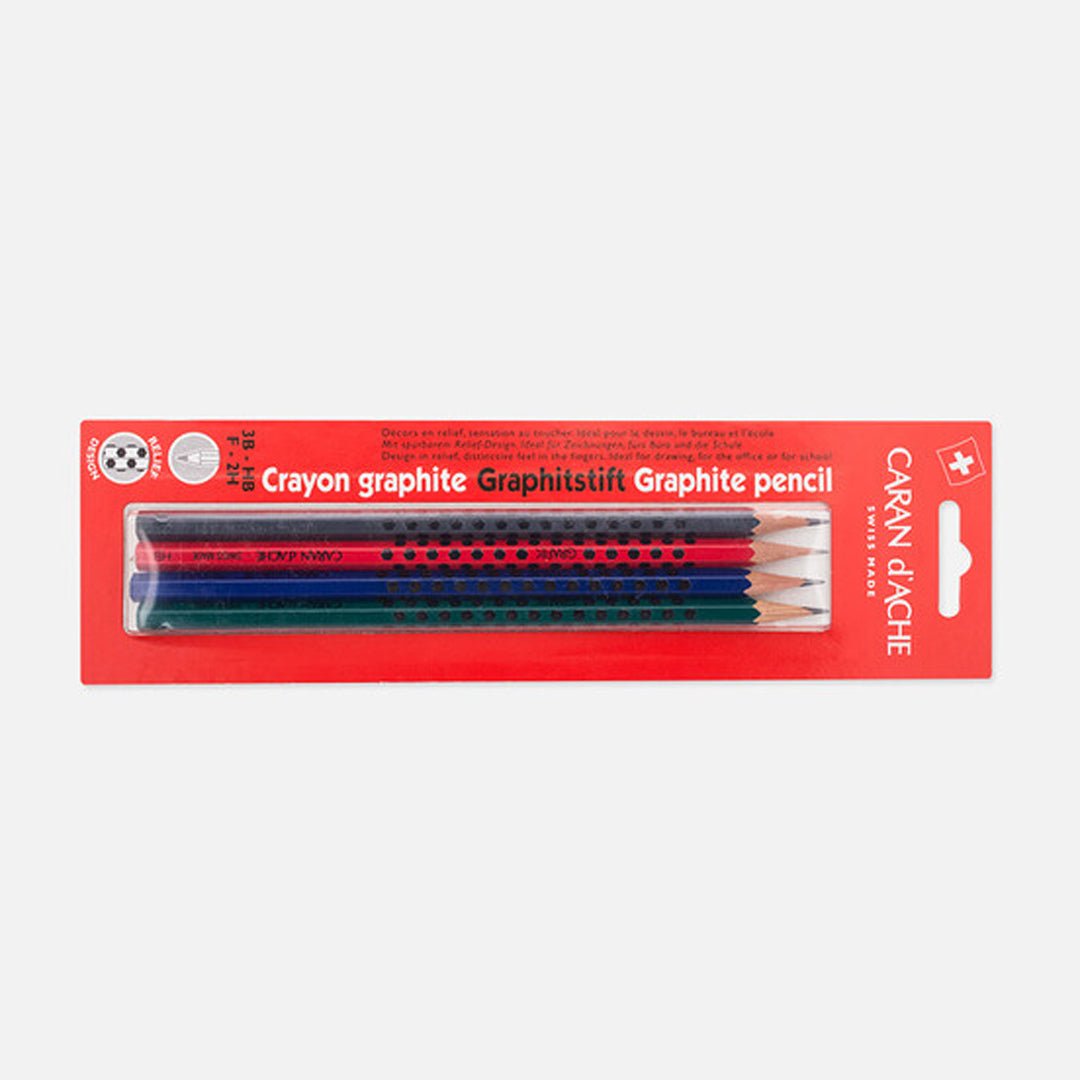 Caran d'ache Grafik Edelweiss Pencil 3B/Hb/F/2H - Pack of 4 - SCOOBOO - 343.375 - Pencils