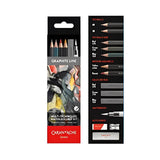 Caran d'ache Multi Technique Sketching Set - 11 PCS - SCOOBOO - 775.311 - Water Soluble Graphite Pencil