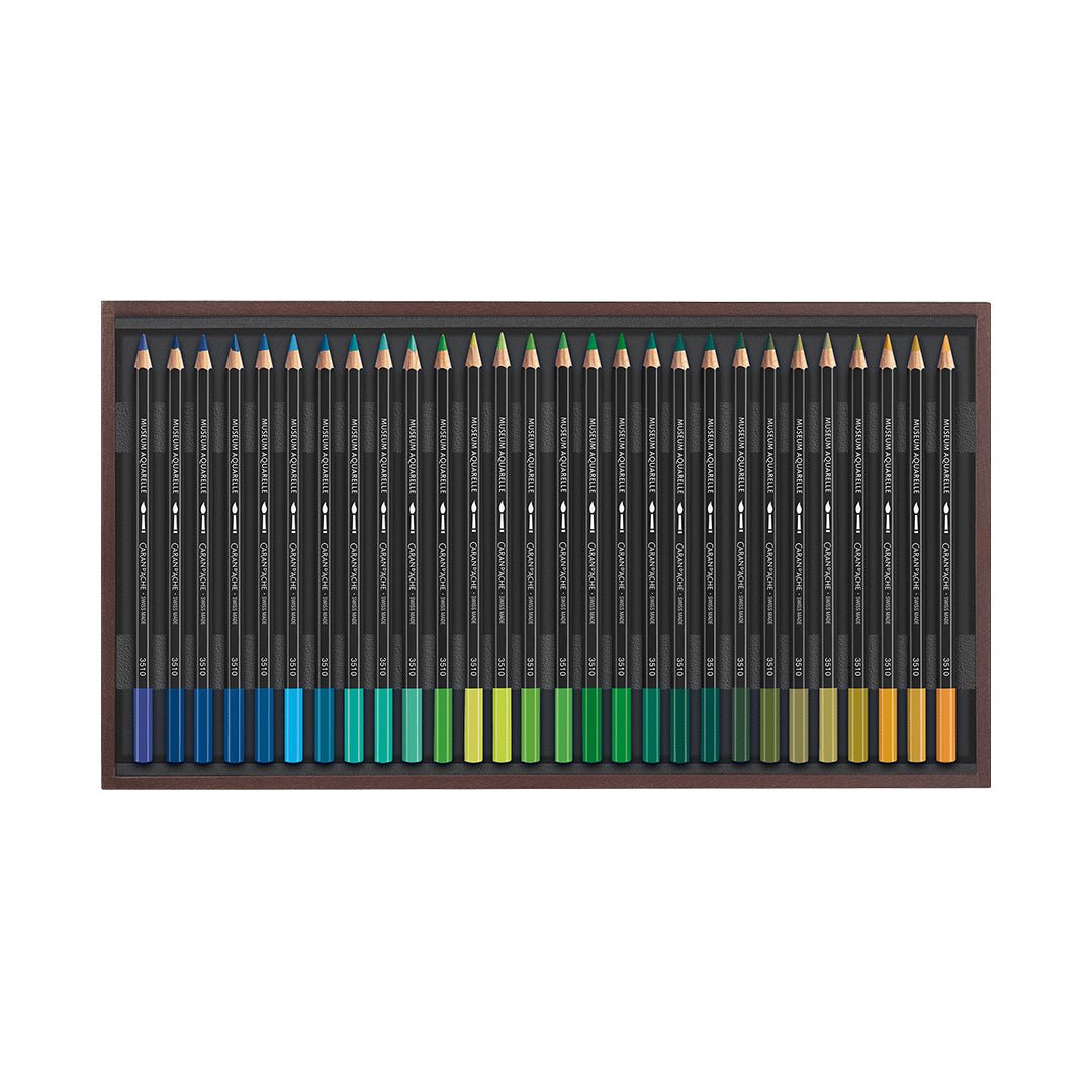 Caran d'ache Museum Aquarelle 76 color Shades Wooden Box - SCOOBOO