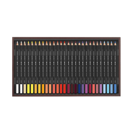 Caran d'ache Museum Aquarelle 76 color Shades Wooden Box - SCOOBOO - 3510.476 - Watercolour Pencils