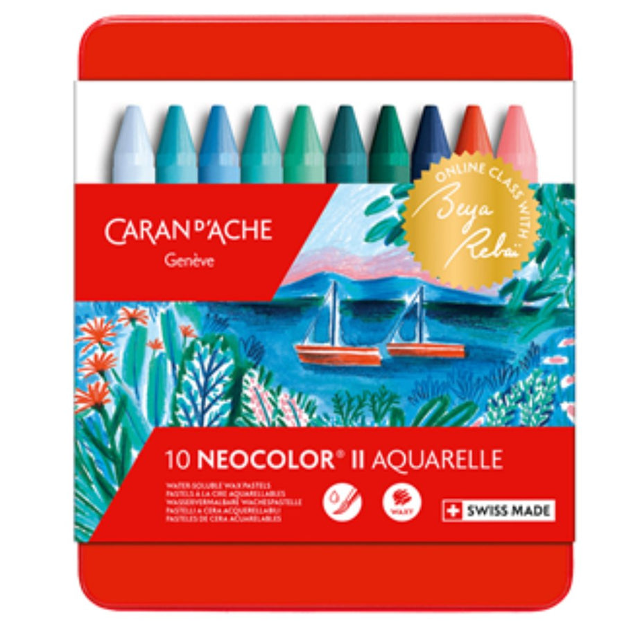 Caran Dache Neocolor Aquarelle 10 Cold Sh by Beya Rebaï - SCOOBOO - 7500.510 - Crayons