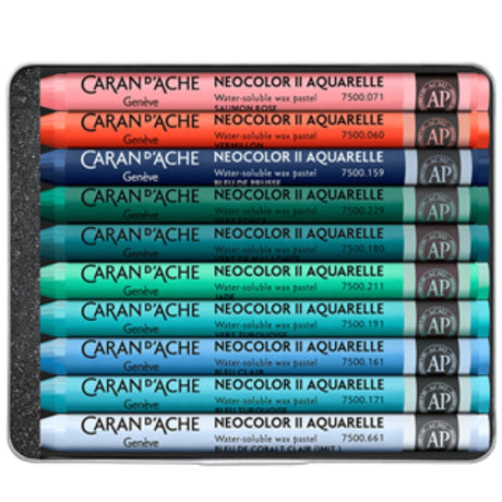 Caran Dache Neocolor Aquarelle 10 Cold Sh by Beya Rebaï - SCOOBOO - 7500.510 - Crayons