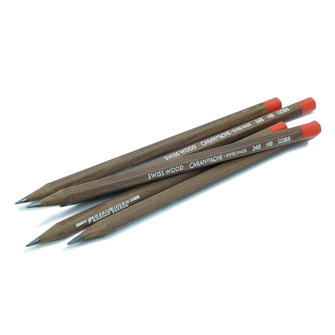 Caran d'ache Swiss Graphite Pencil Swiss Wood HB (Pack of 10) - Collectors Edition - SCOOBOO - 348.272 - Pencils