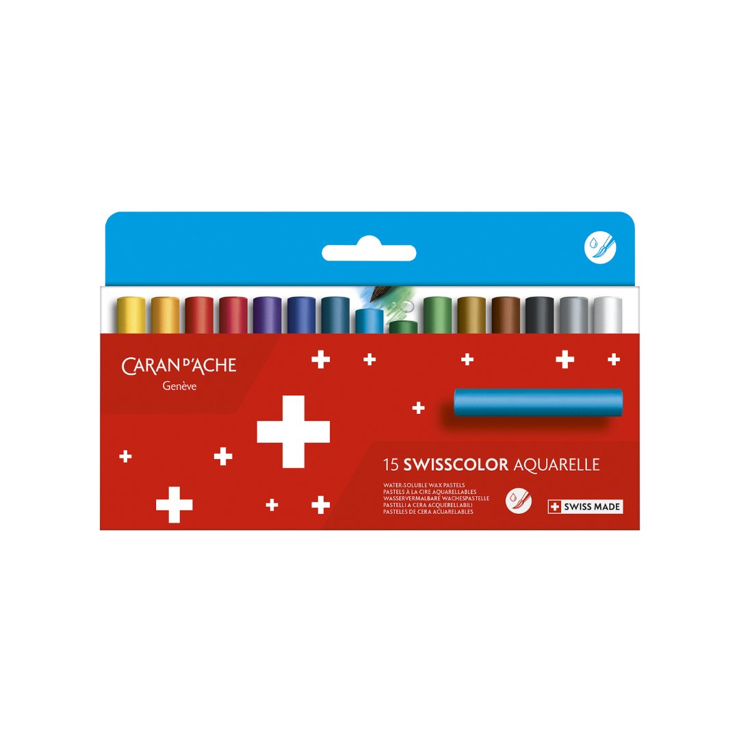 Caran d'ache Swisscolor Watersoluble Wax Pastel Set