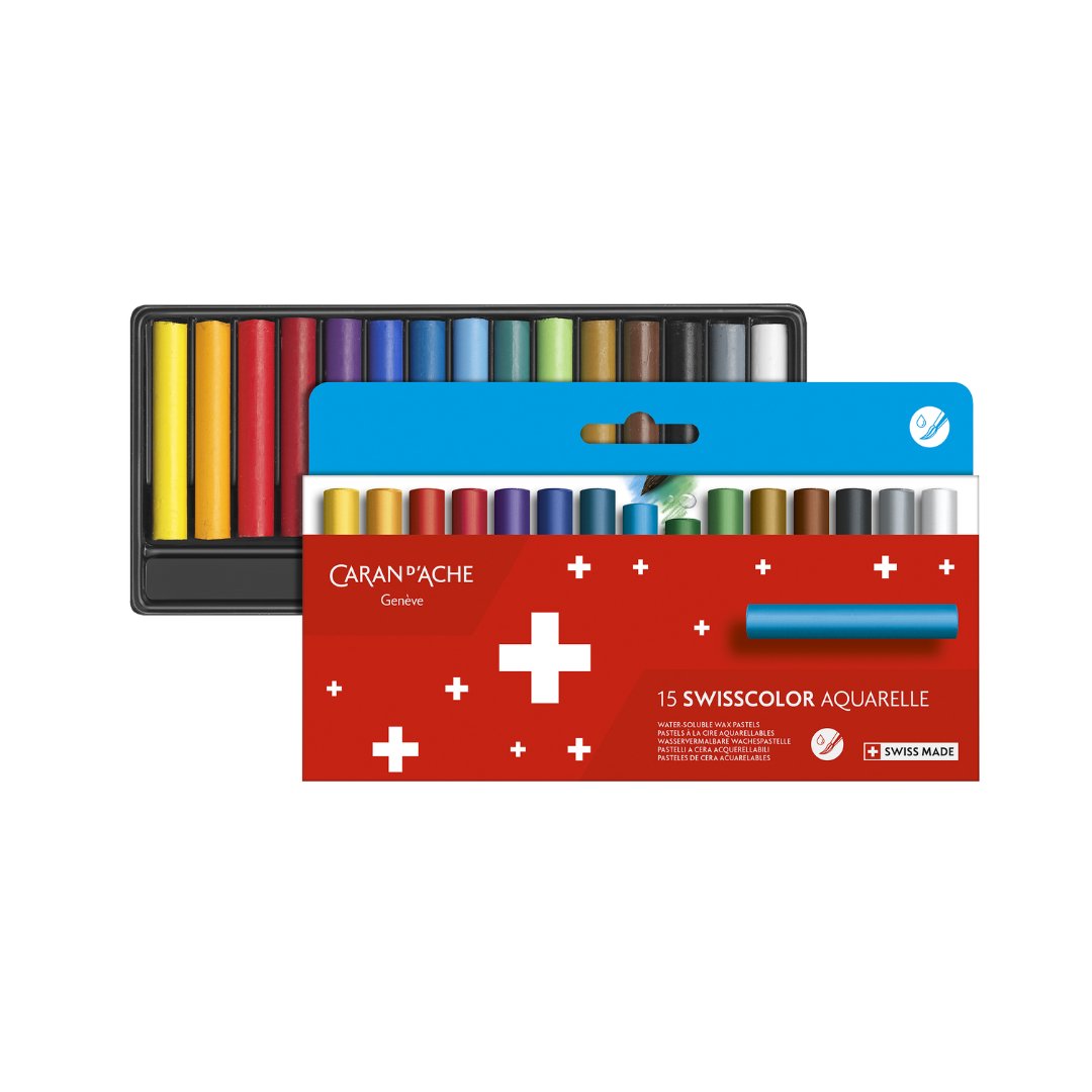 Caran d'ache Swisscolor Watersoluble Wax Pastel Set