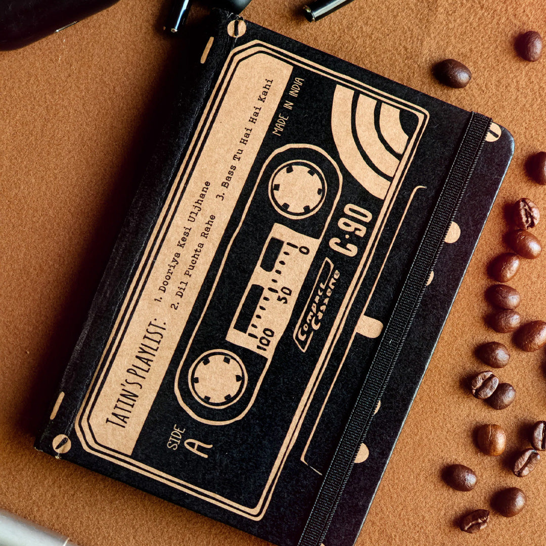 Mooch Celebrity Series Khaki A5 Plain Notebook