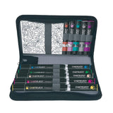 Chameleon 5 Pens 5 Color Tops 6 Color Cards Travel Case - SCOOBOO - Brush pens