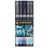 Chameleon Dual Tip Brush Pen Set- Pack of 5 - SCOOBOO - CT0513 - Brush Pens