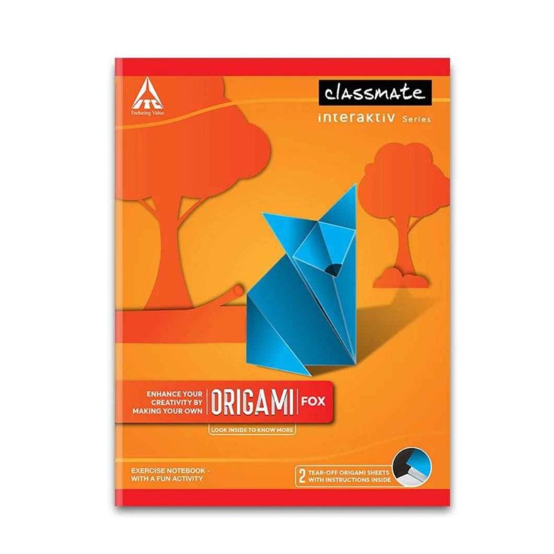 Classmate 2 Origami Sheets Unruled Notebooks (168 Pages) - SCOOBOO - 02660011 - Plain