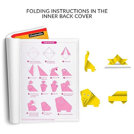 Classmate 4 Origami Sheets Unruled Notebooks (120 Pages) - SCOOBOO - 02660006 - Plain