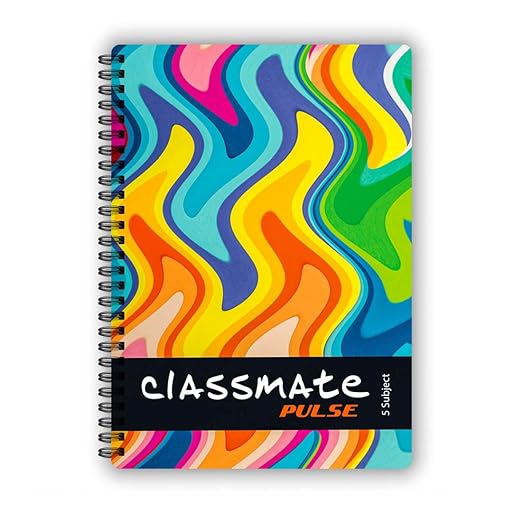 Classmate Pulse 5 Subject Notebook (24 x 18 cm) - SCOOBOO - 02100128 - Ruled