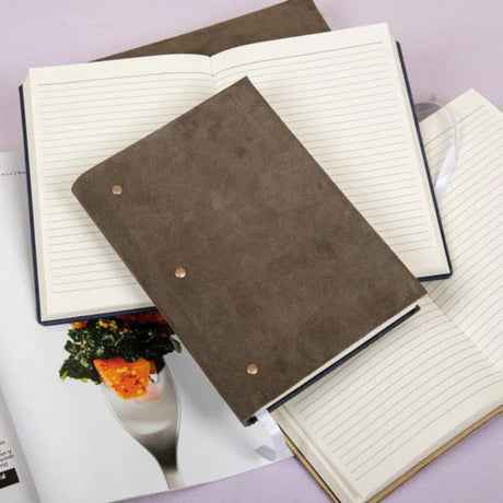 Craft Junky Soft Cover Suede Leather Ruled Diary - SCOOBOO - LR - Ruled