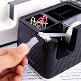 Deli 4 Compartment Multifunctional Mini Desk Organizer with Tape Dispenser - SCOOBOO - W809 - Tape Dispenser