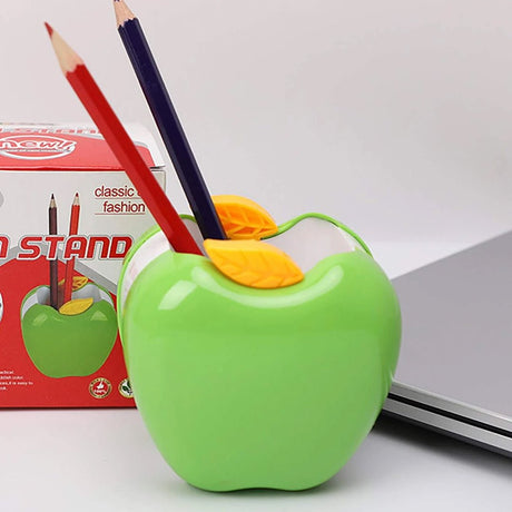 Deli Creative Apple Shape Plastic Pen Holder - SCOOBOO - w9139 - Pen Holder