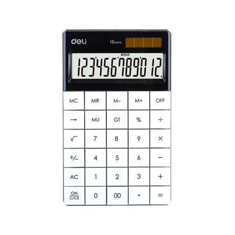 Deli Modern Compact Calculator 12 Digit - SCOOBOO - 1589 - Calculator