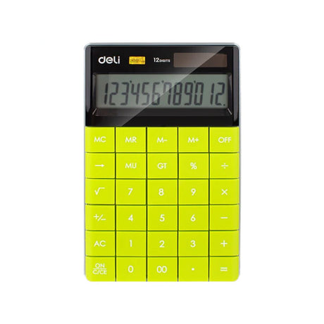 Deli Modern Compact Calculator 12 Digit - SCOOBOO - REF1589 - Calculator