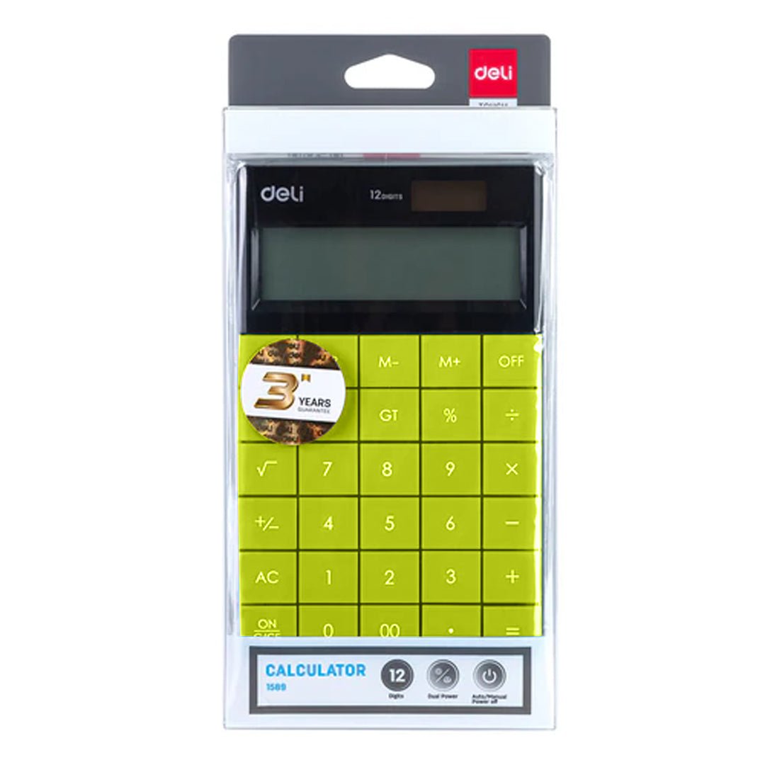 Deli Modern Compact Calculator 12 Digit - SCOOBOO - REF1589 - Calculator