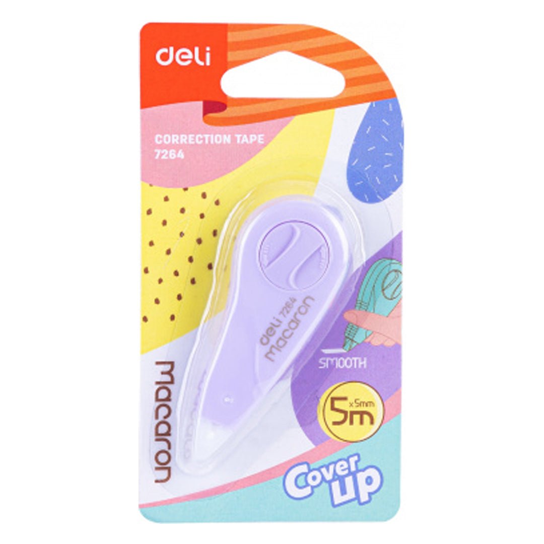 Deli Pastel Color Correction Tape 5mm - SCOOBOO - 7264 - Eraser & Correction