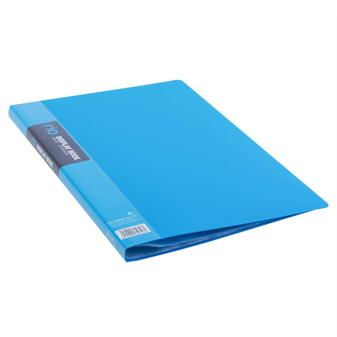 Deli Rio FC 20 Pockets Display Book - SCOOBOO - B011 02 - Folders & Fillings