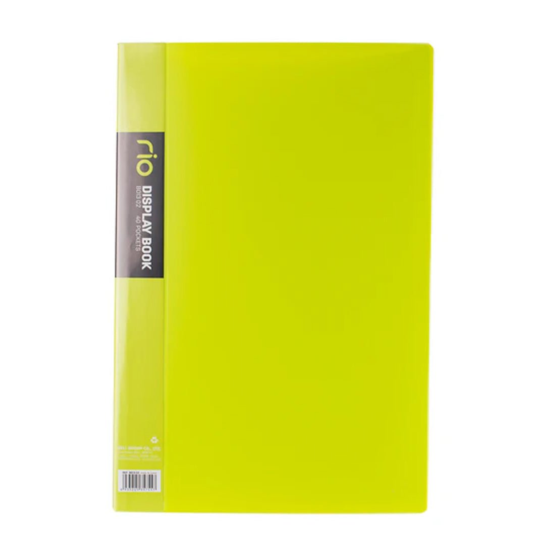 Deli Rio FC 40 Pockets Display Book - SCOOBOO - B01302 - Folders & Fillings