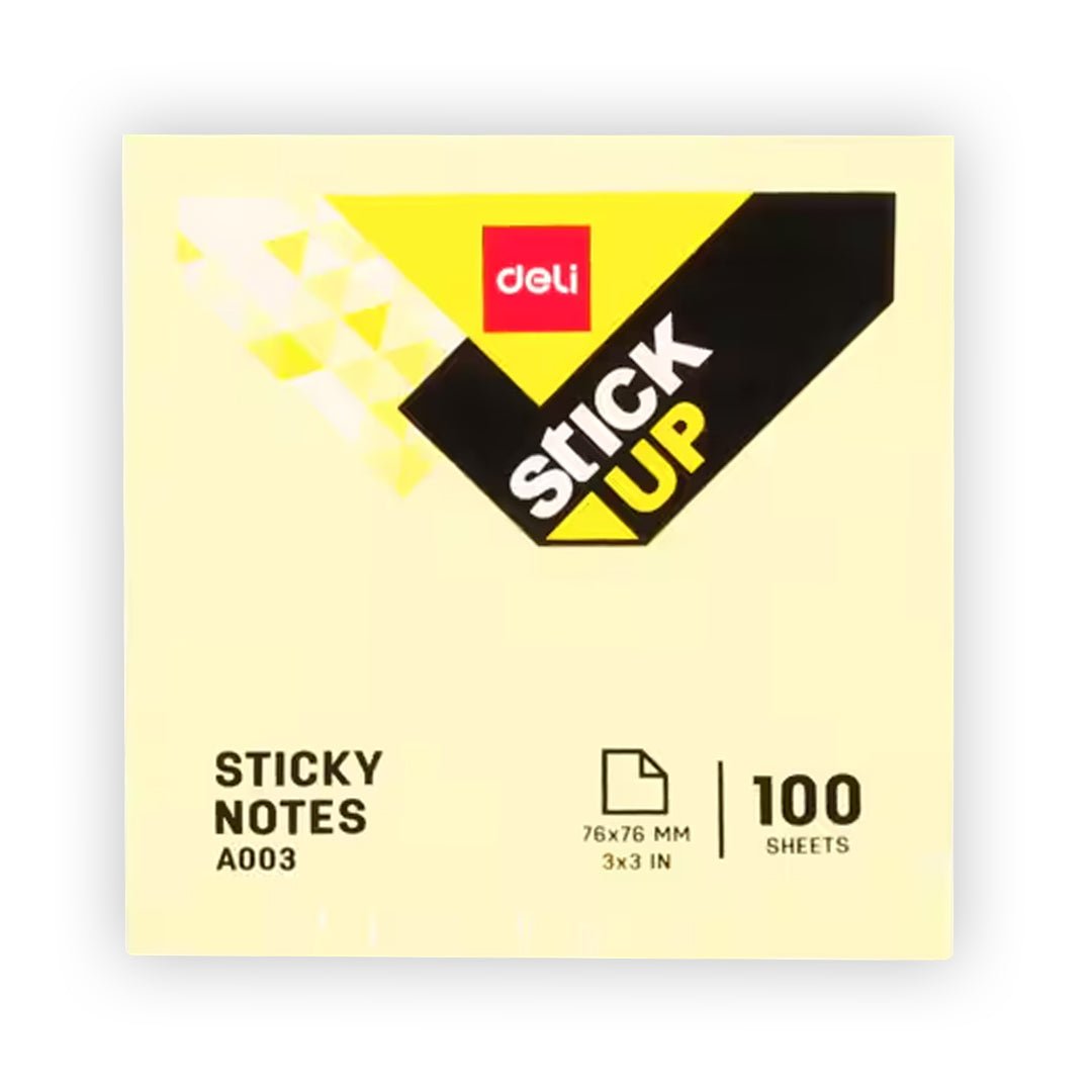 Deli Sticky Notes 3X3 Inch Pack of 100 - SCOOBOO - A00353 - Sticky Notes