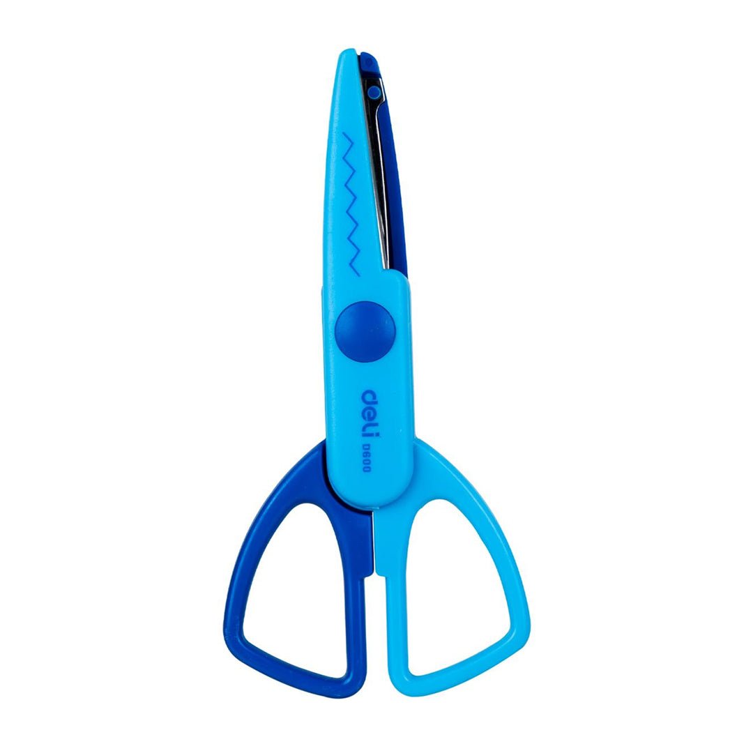 Deli W60001 Zig Zag School Scissor - SCOOBOO - D60001 - Blue - Scissor