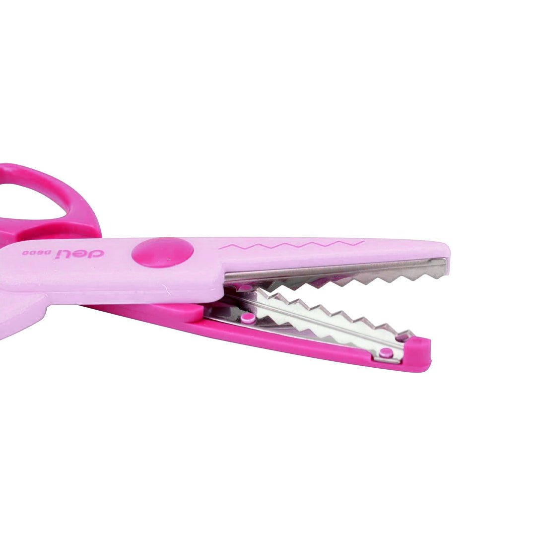 Deli W60001 Zig Zag School Scissor - SCOOBOO - D6001 - Pink - Scissor