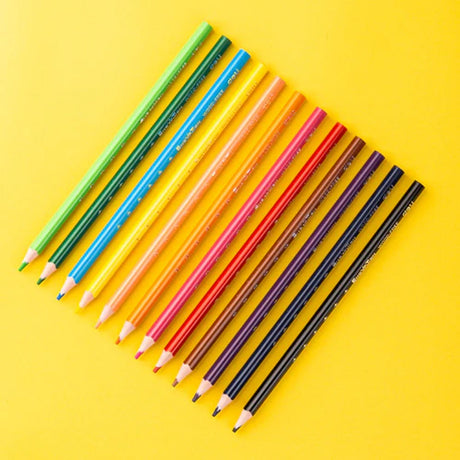 Deli Wood - Free Colored Pencil - SCOOBOO - C112 - 12 - Coloured Pencils