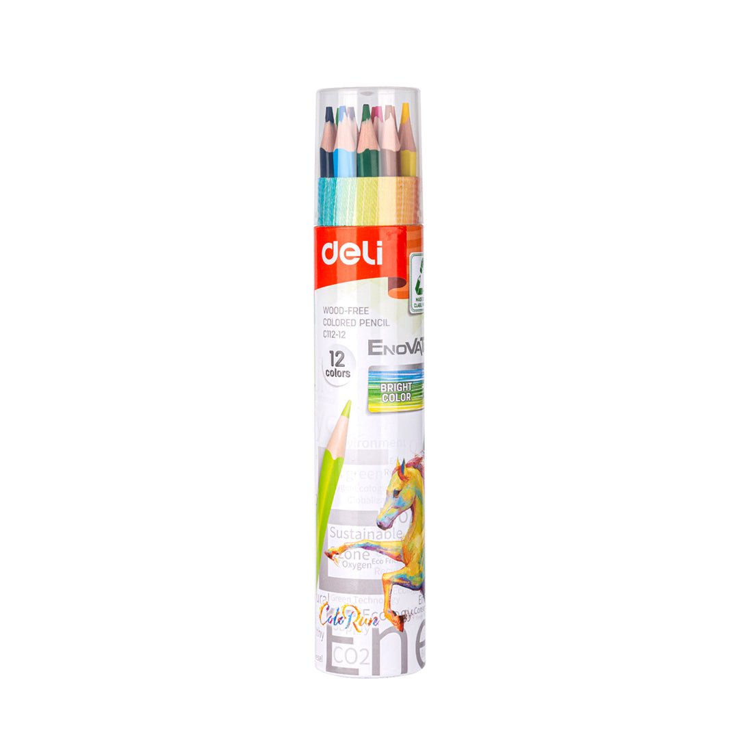 Deli Wood - Free Colored Pencil - SCOOBOO - C112 - 12 - Coloured Pencils