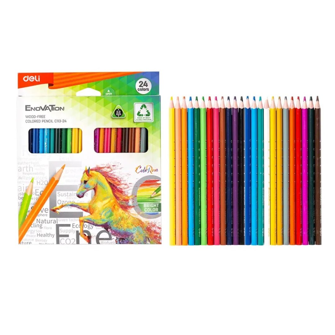 Deli Wood - Free Colored Pencil - SCOOBOO - C113 - 24 - Coloured Pencils