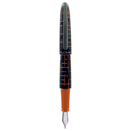 Diplomat Elox Matrix Fountain Pen - SCOOBOO - DP_ELX_MTRX_BLKORN_FPEF_D40364021 - Fountain Pen