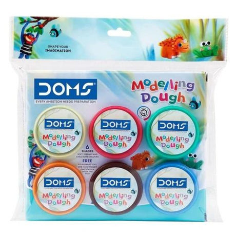 Doms 6 Shades 50 grams Modelling Dough - SCOOBOO - 8784 - Clay