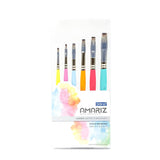 DOMS Amariz Candy Artist's 6 Flat Brushes - SCOOBOO - 80004 - Paint Brushes