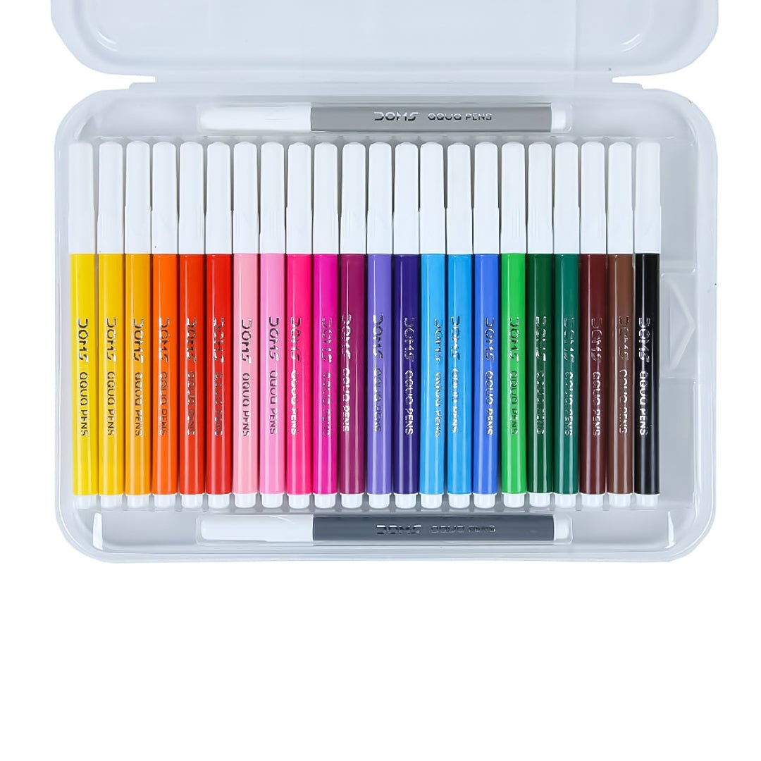 DOMS Aqua Non-Toxic Watercolour Sketch Pen Set - SCOOBOO - 7420 - Fineliner