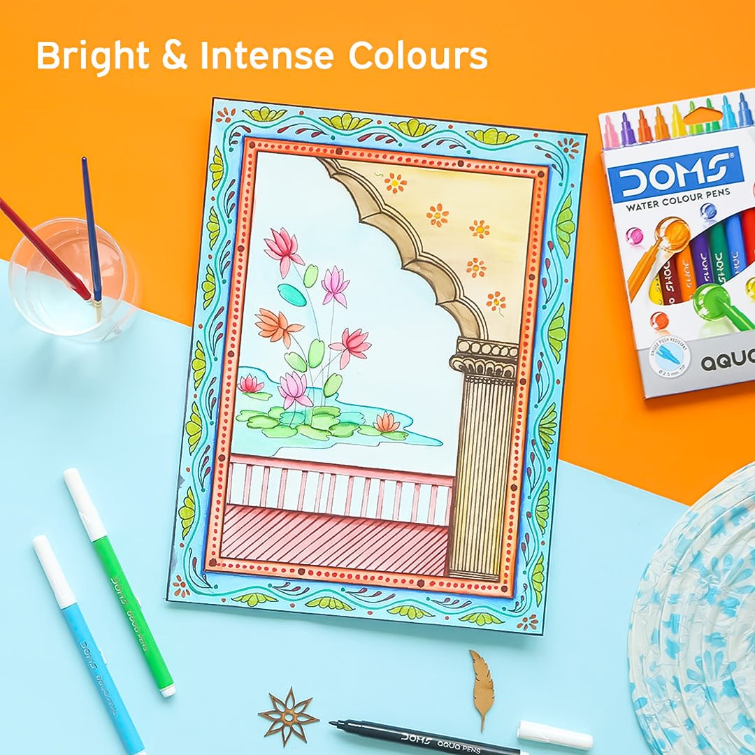 Easy Water Color Pens DOMS Aqua Non-Toxic Watercolour Sketch Pen