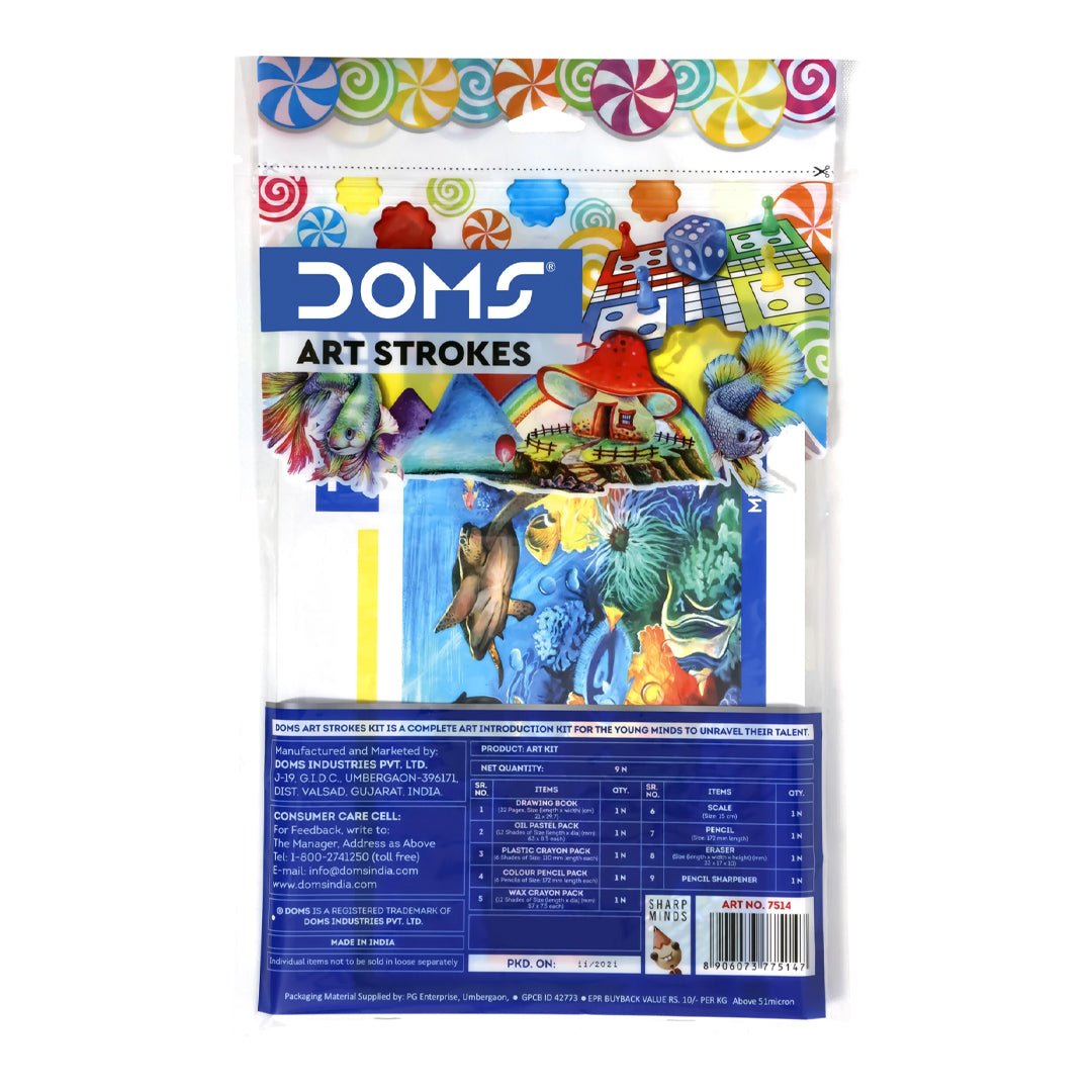 Doms Art Strokes - SCOOBOO - 7514 - DIY Box & Kids Art Kit