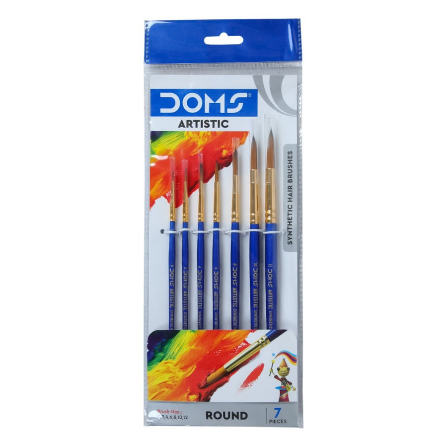 DOMS Artistic Synthetic Paint Brush Set - SCOOBOO - 8066 - Paint Brushes