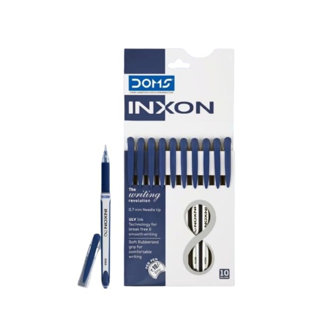 Doms Inxon 0.7mm Ball Pen - Pack of 10 - SCOOBOO - 80156 - Ball Pen